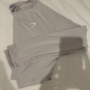 Gymshark cropped long sleeve sz small